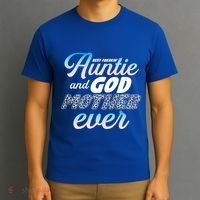 Best Freaking Auntie And Godmother Ever Niece Nephew Gift T-Shirt thumb 3