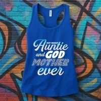Best Freaking Auntie And Godmother Ever Niece Nephew Gift Women's Tank Top thumb 3
