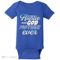 Best Freaking Auntie And Godmother Ever Niece Nephew Gift Baby Bodysuit thumb 0