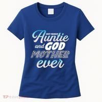 Best Freaking Auntie And Godmother Ever Niece Nephew Gift Women's T-Shirt thumb 0