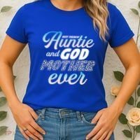 Best Freaking Auntie And Godmother Ever Niece Nephew Gift Women's T-Shirt thumb 2