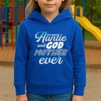 Best Freaking Auntie And Godmother Ever Niece Nephew Gift Kids Hoodie thumb 3