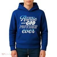 Best Freaking Auntie And Godmother Ever Niece Nephew Gift Kids Hoodie thumb 4