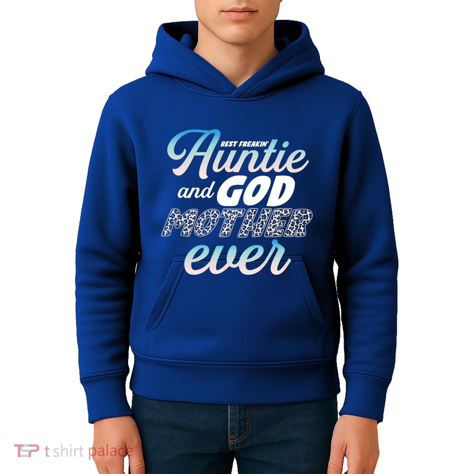 Best Freaking Auntie And Godmother Ever Niece Nephew Gift Kids Hoodie