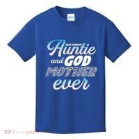 Best Freaking Auntie And Godmother Ever Niece Nephew Gift Kids T-Shirt thumb 0