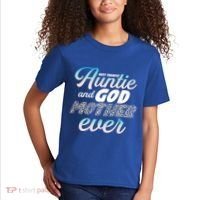 Best Freaking Auntie And Godmother Ever Niece Nephew Gift Kids T-Shirt thumb 2