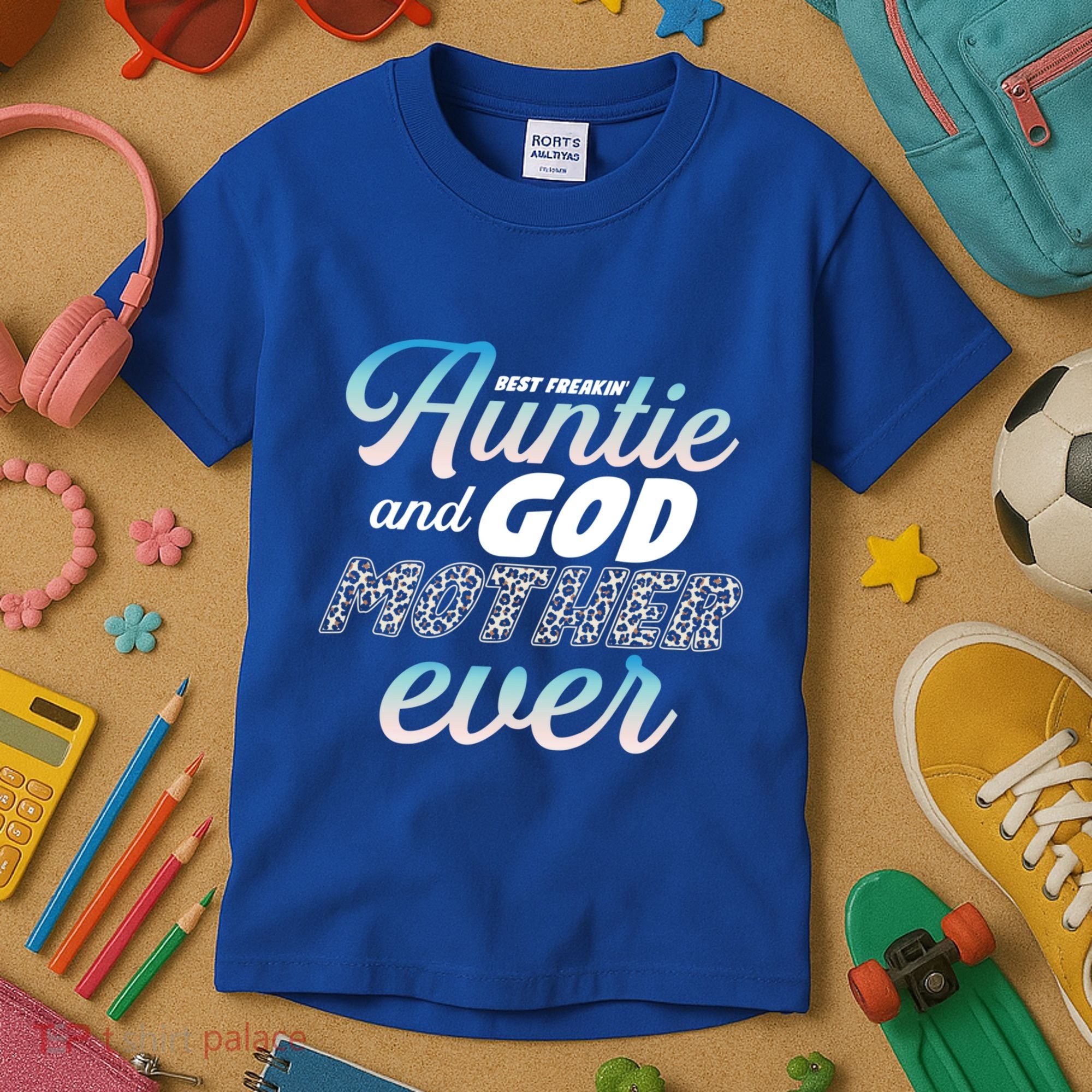 Best Freaking Auntie And Godmother Ever Niece Nephew Gift Kids T-Shirt