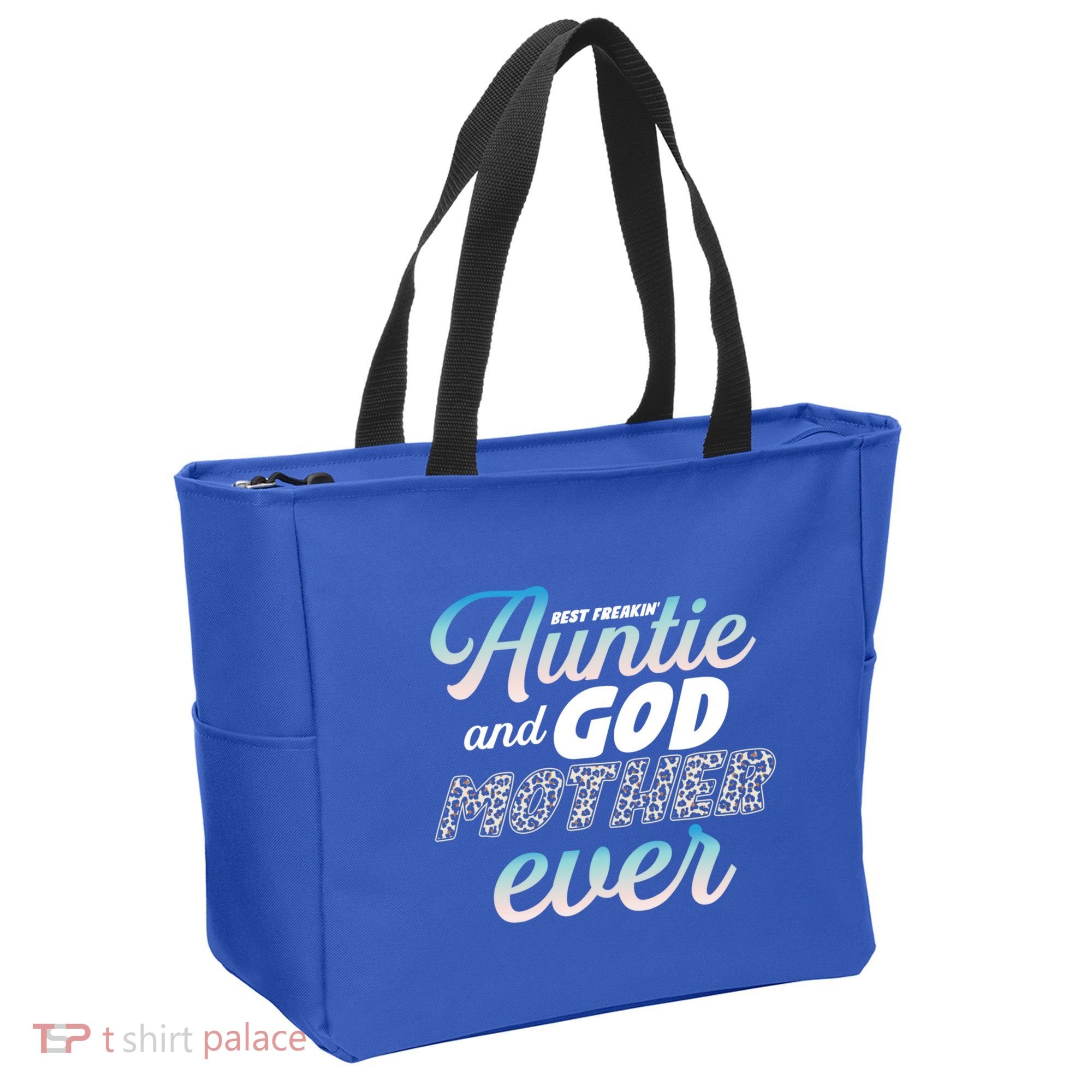 Best Freaking Auntie And Godmother Ever Niece Nephew Gift Tote Bag