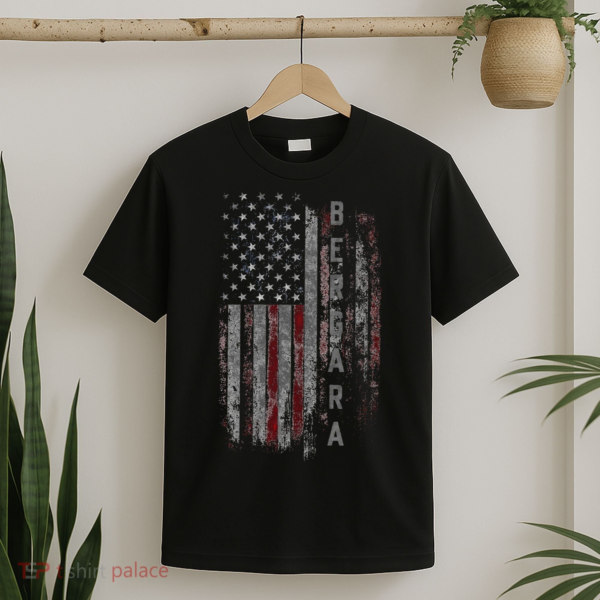 Bergara Family American Flag T-Shirt
