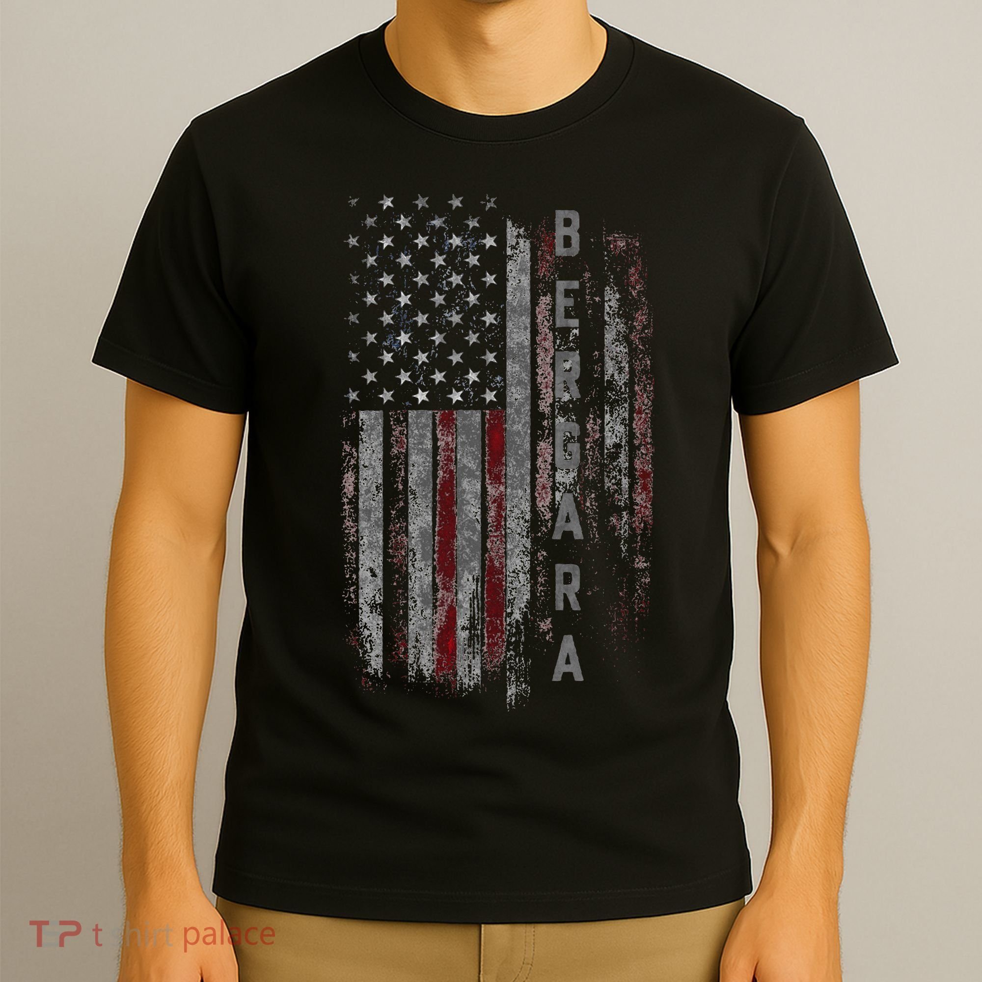 Bergara Family American Flag T-Shirt