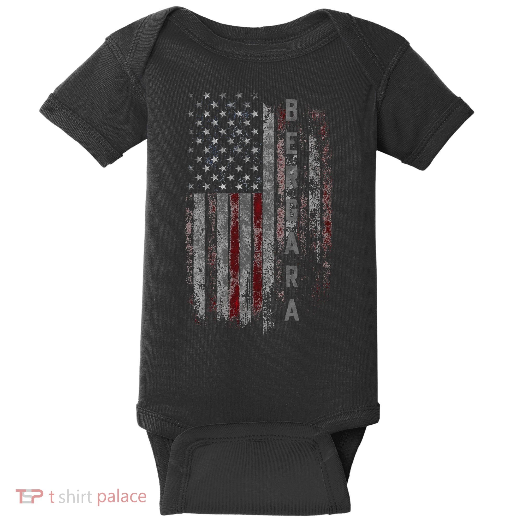 Bergara Family American Flag Baby Bodysuit