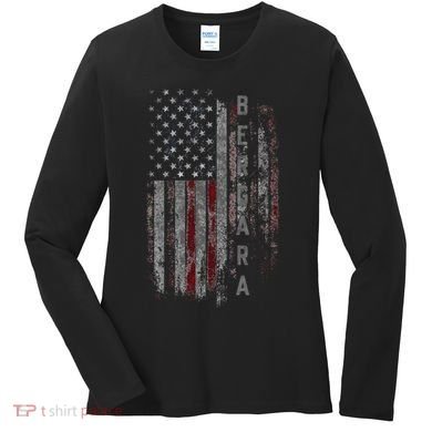 Bergara Family American Flag Women's Long Sleeve Shirt
