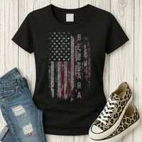 Bergara Family American Flag Women's T-Shirt thumb 3