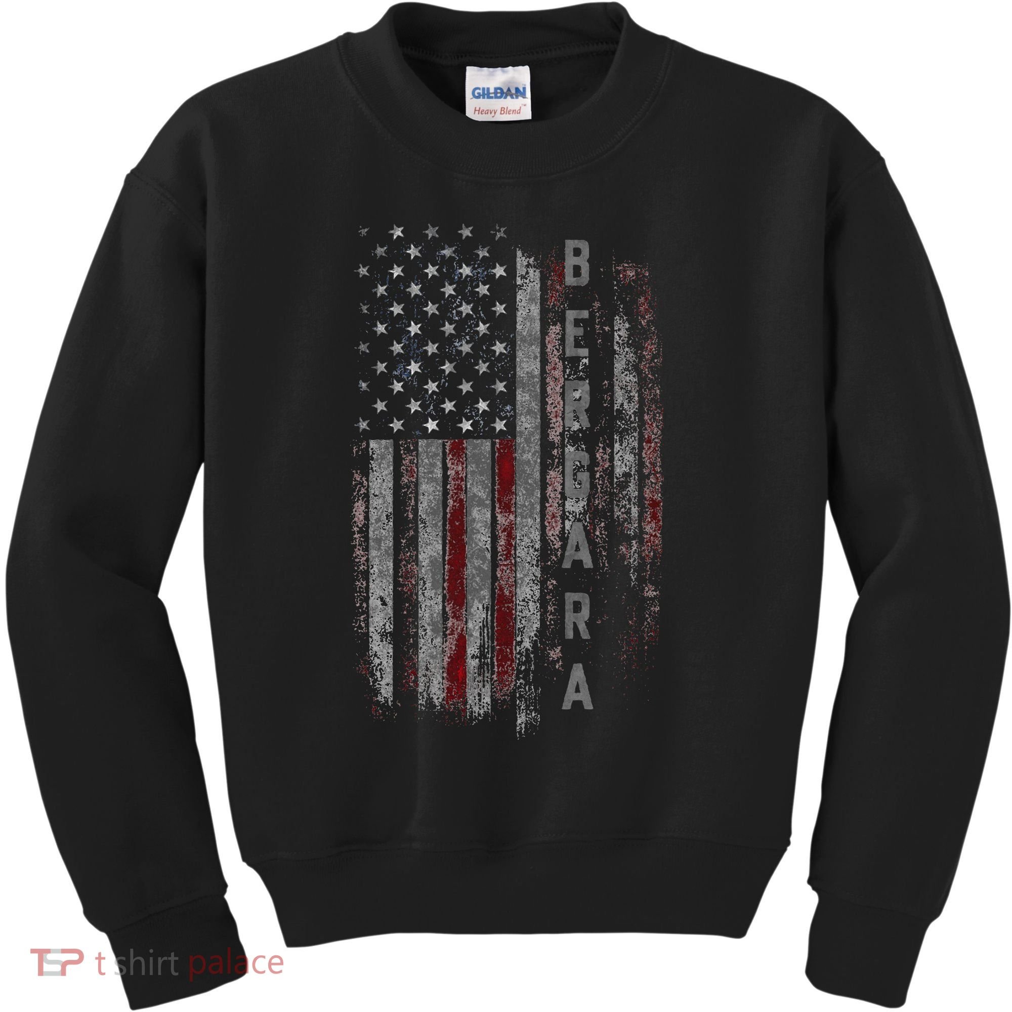 Bergara Family American Flag Kids Sweatshirt
