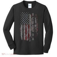 Bergara Family American Flag Kids Long Sleeve Shirt thumb 0