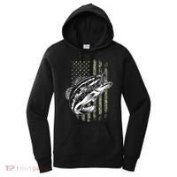 Bass Fishing American Camo Usa Flag Women's Hoodie thumb 0