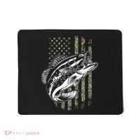 Bass Fishing American Camo Usa Flag Mousepad thumb 0