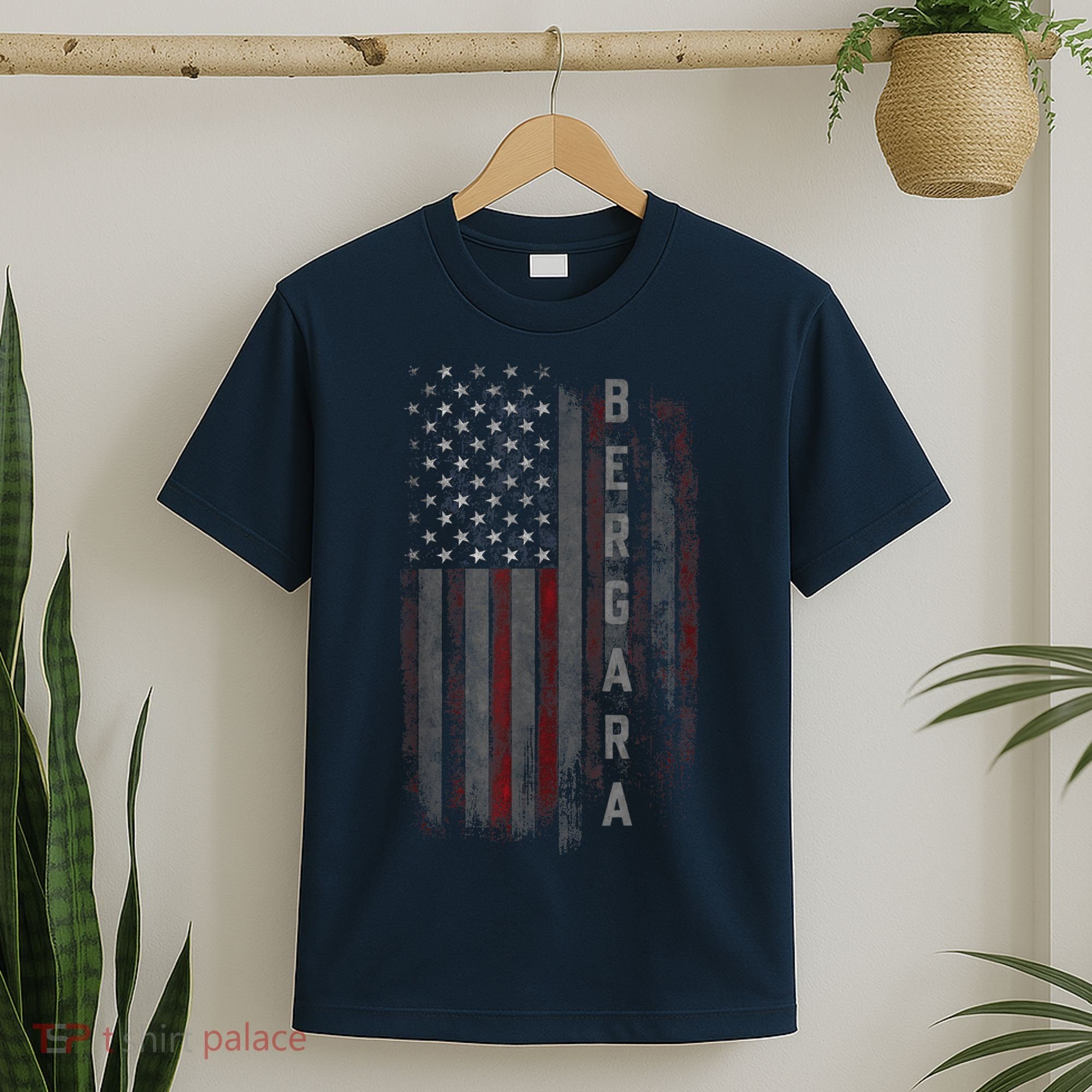 Bergara Family American Flag T-Shirt