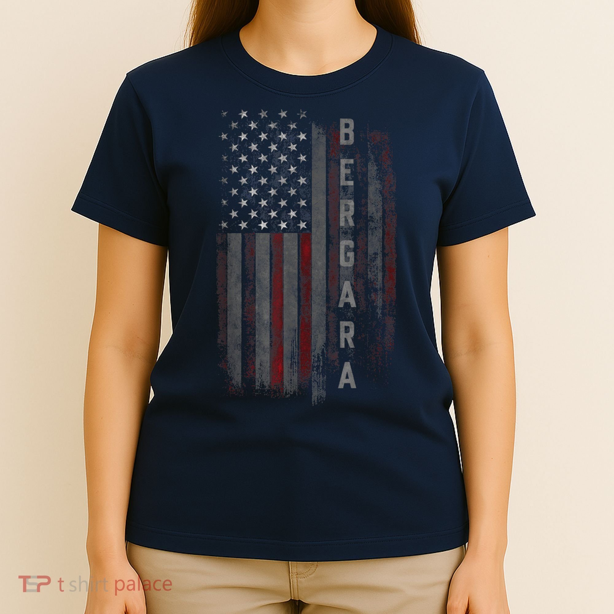 Bergara Family American Flag T-Shirt