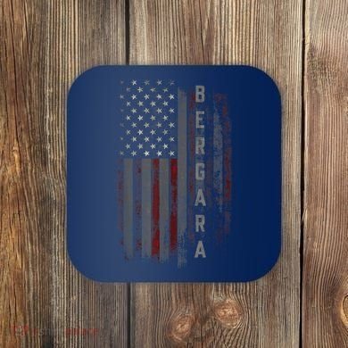 Bergara Family American Flag Coaster