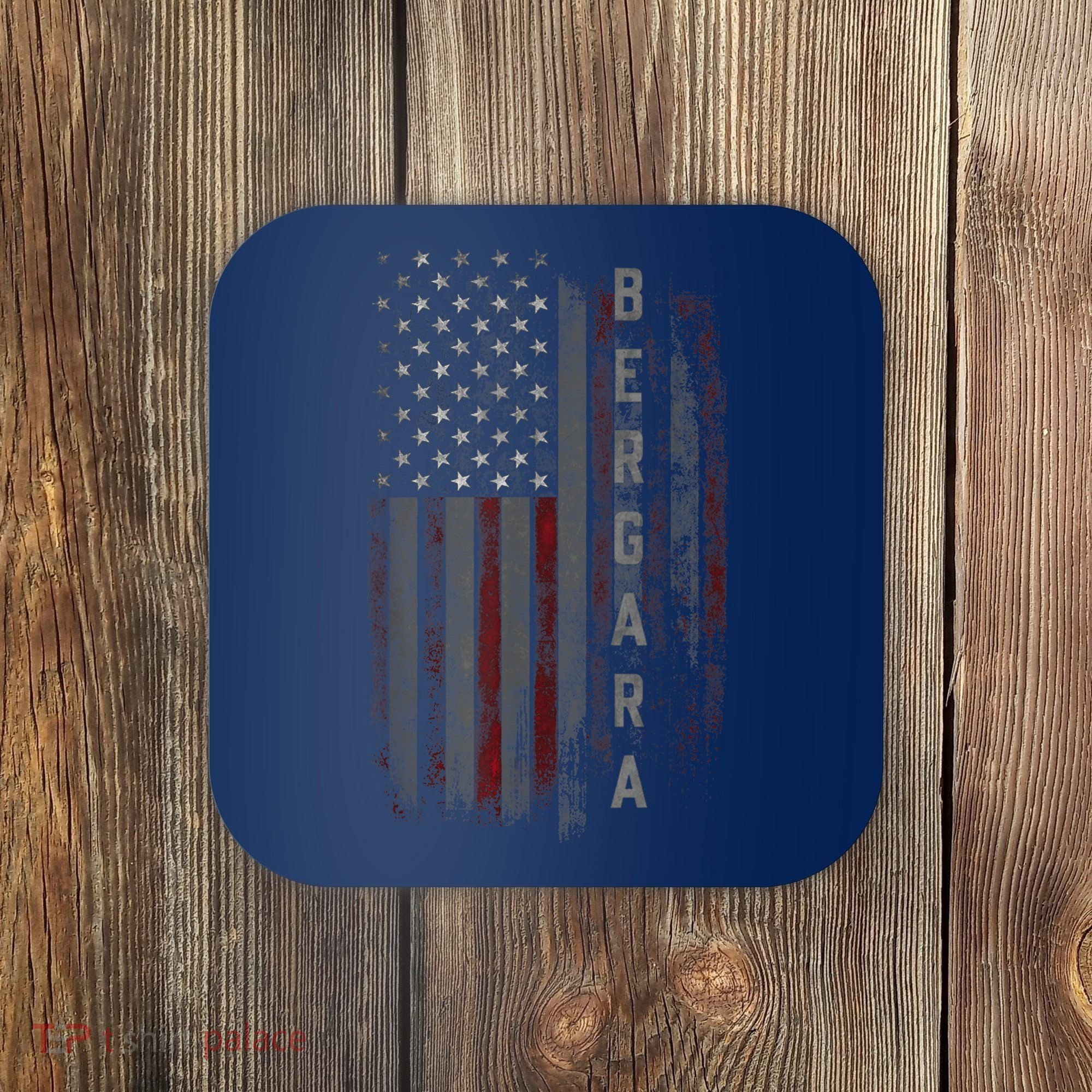 Bergara Family American Flag Coaster