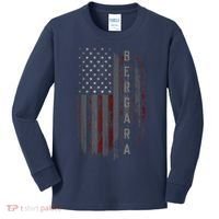 Bergara Family American Flag Kids Long Sleeve Shirt thumb 0