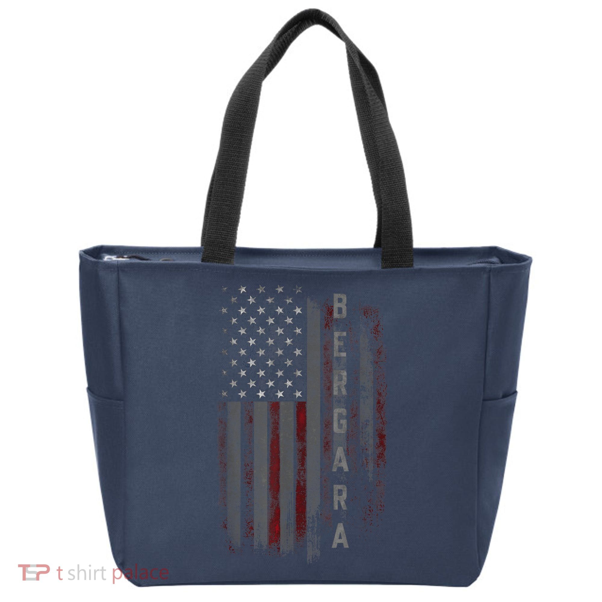 Bergara Family American Flag Tote Bag