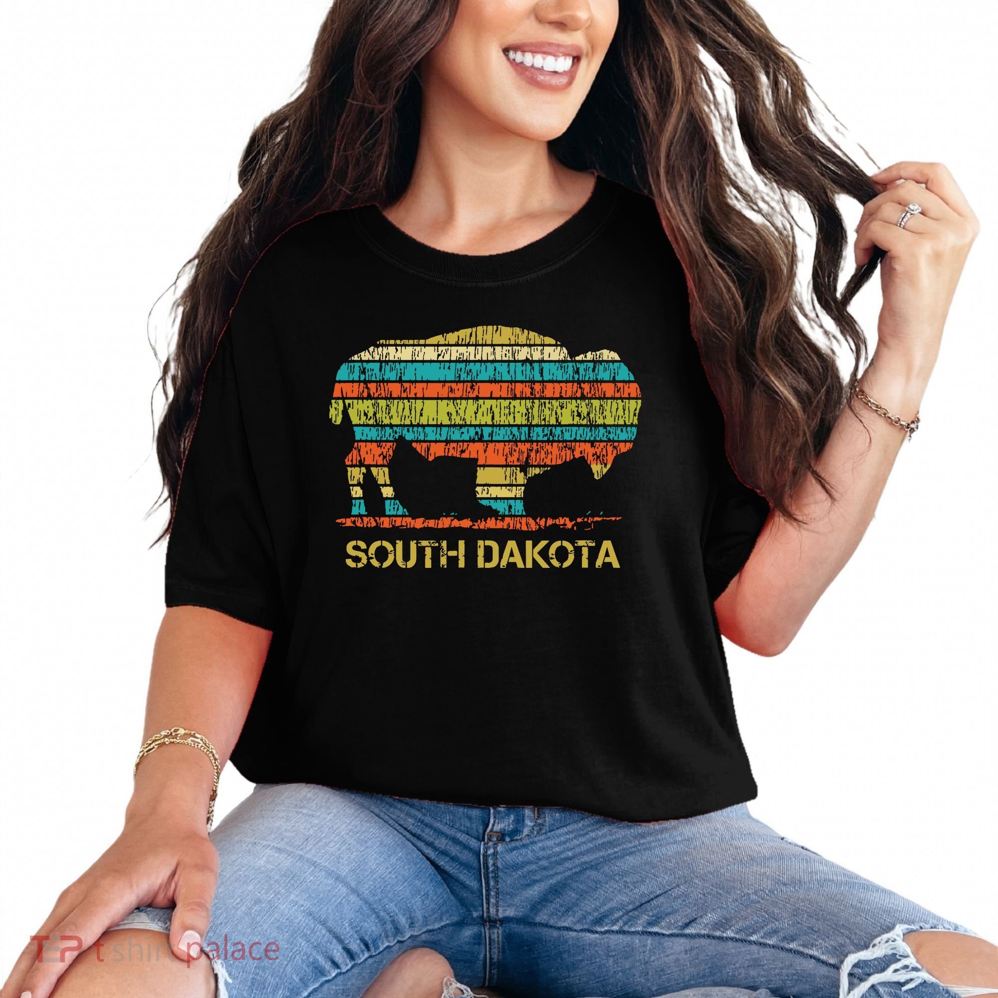 Buffalo For A South Dakota Vacation Comfort Colors T-Shirt