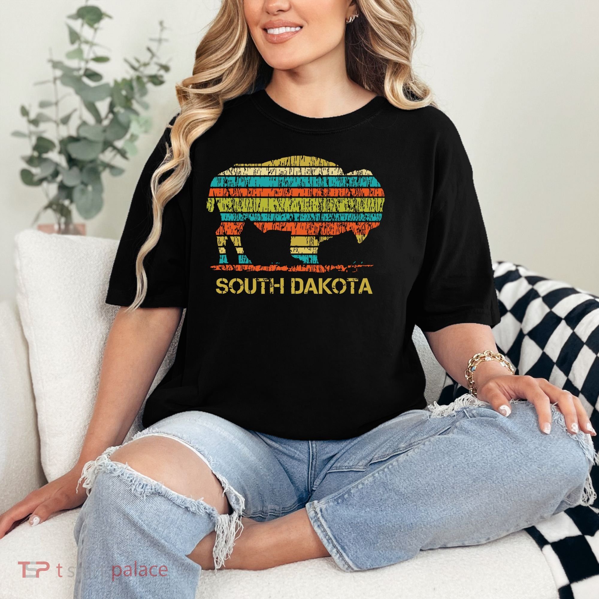 Buffalo For A South Dakota Vacation Comfort Colors T-Shirt