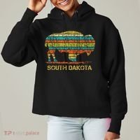 Buffalo For A South Dakota Vacation Ladies Heavyweight Boxy Pullover Hoodie thumb 0