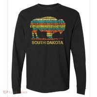 Buffalo For A South Dakota Vacation Comfort Colors Heavyweight Long Sleeve T-Shirt thumb 0