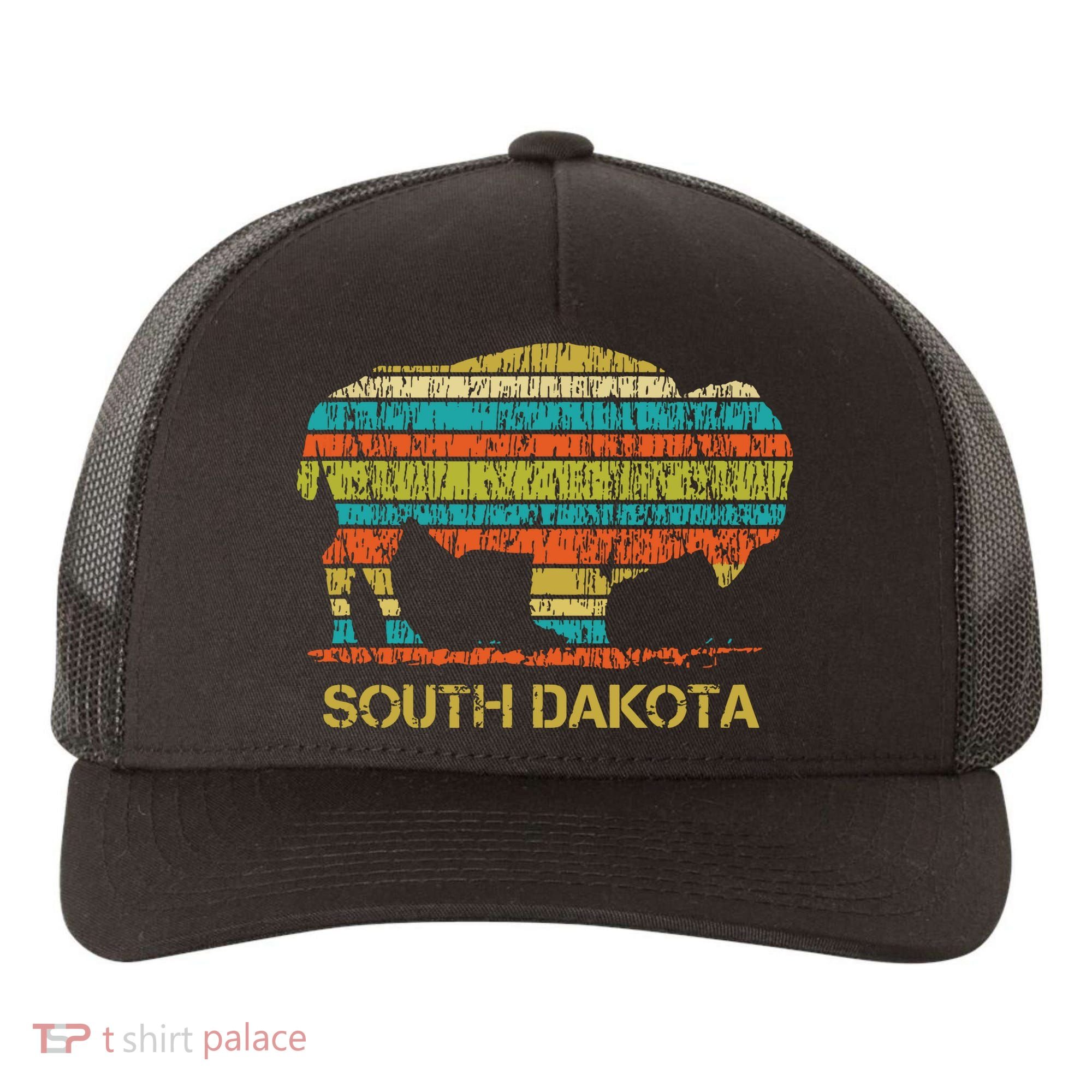 Buffalo For A South Dakota Vacation Yupoong Adult 5-Panel Trucker Hat