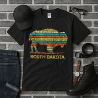 Buffalo For A South Dakota Vacation Tall T-Shirt thumb 3