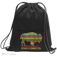 Buffalo For A South Dakota Vacation Sweatshirt Cinch Pack Bag thumb 0