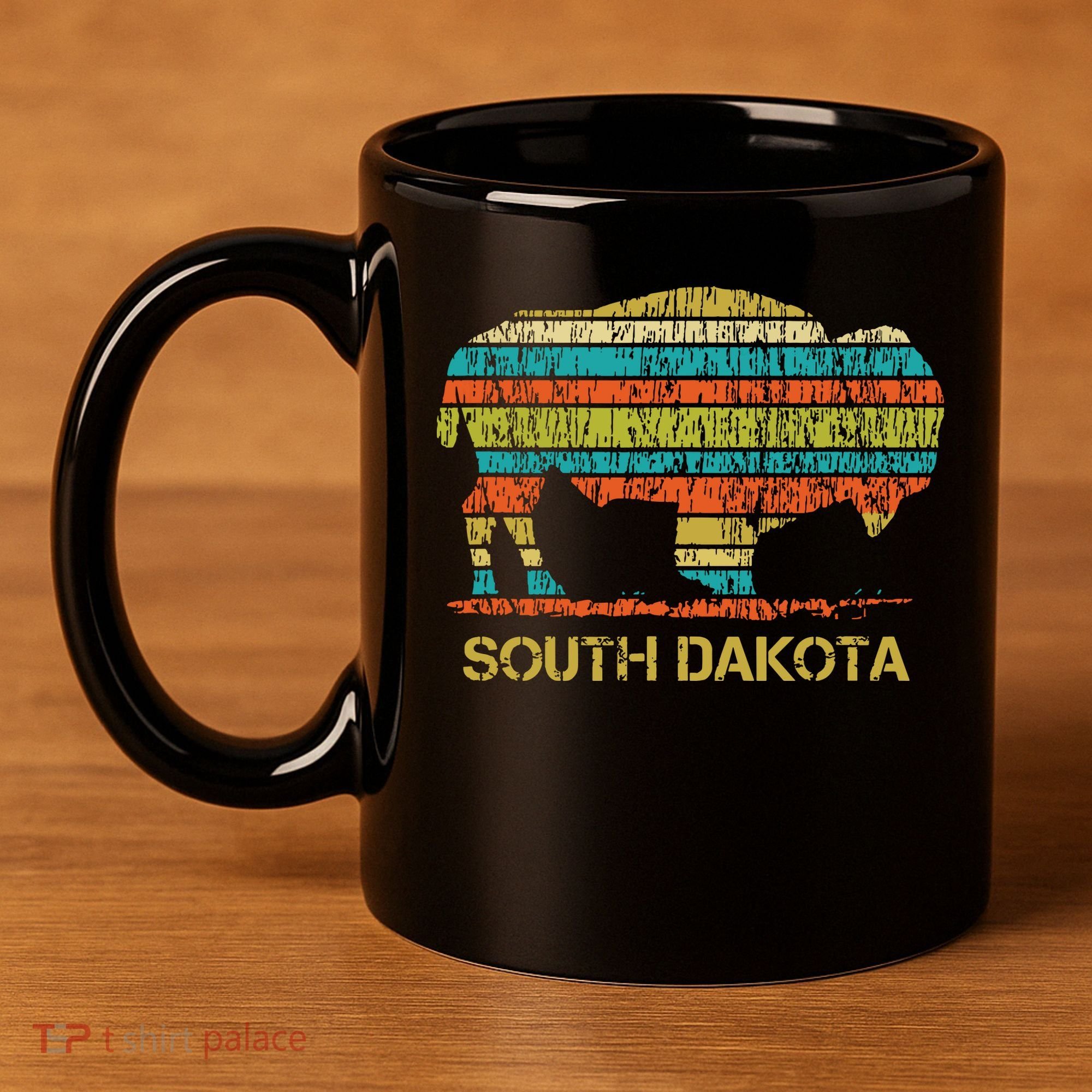 Buffalo For A South Dakota Vacation 11oz C Handle Ceramic Mug