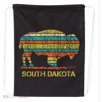 Buffalo For A South Dakota Vacation Drawstring Bag thumb 0