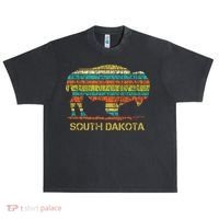 Buffalo For A South Dakota Vacation Urban Oversized Heavyweight T-Shirt thumb 0