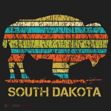 Buffalo For A South Dakota Vacation Urban Oversized Heavyweight T-Shirt