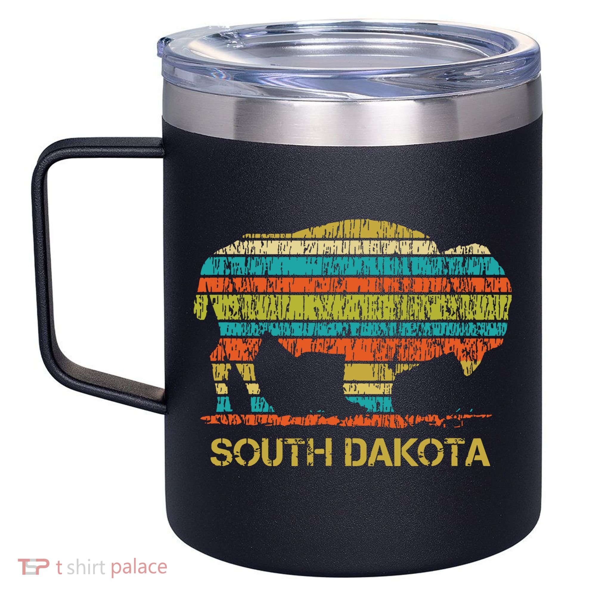 Buffalo For A South Dakota Vacation 12oz Stainless Steel Coffee Mug