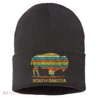 Buffalo For A South Dakota Vacation Sustainable Knit Beanie thumb 0