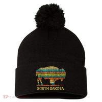 Buffalo For A South Dakota Vacation Pom Pom 12in Knit Beanie thumb 0