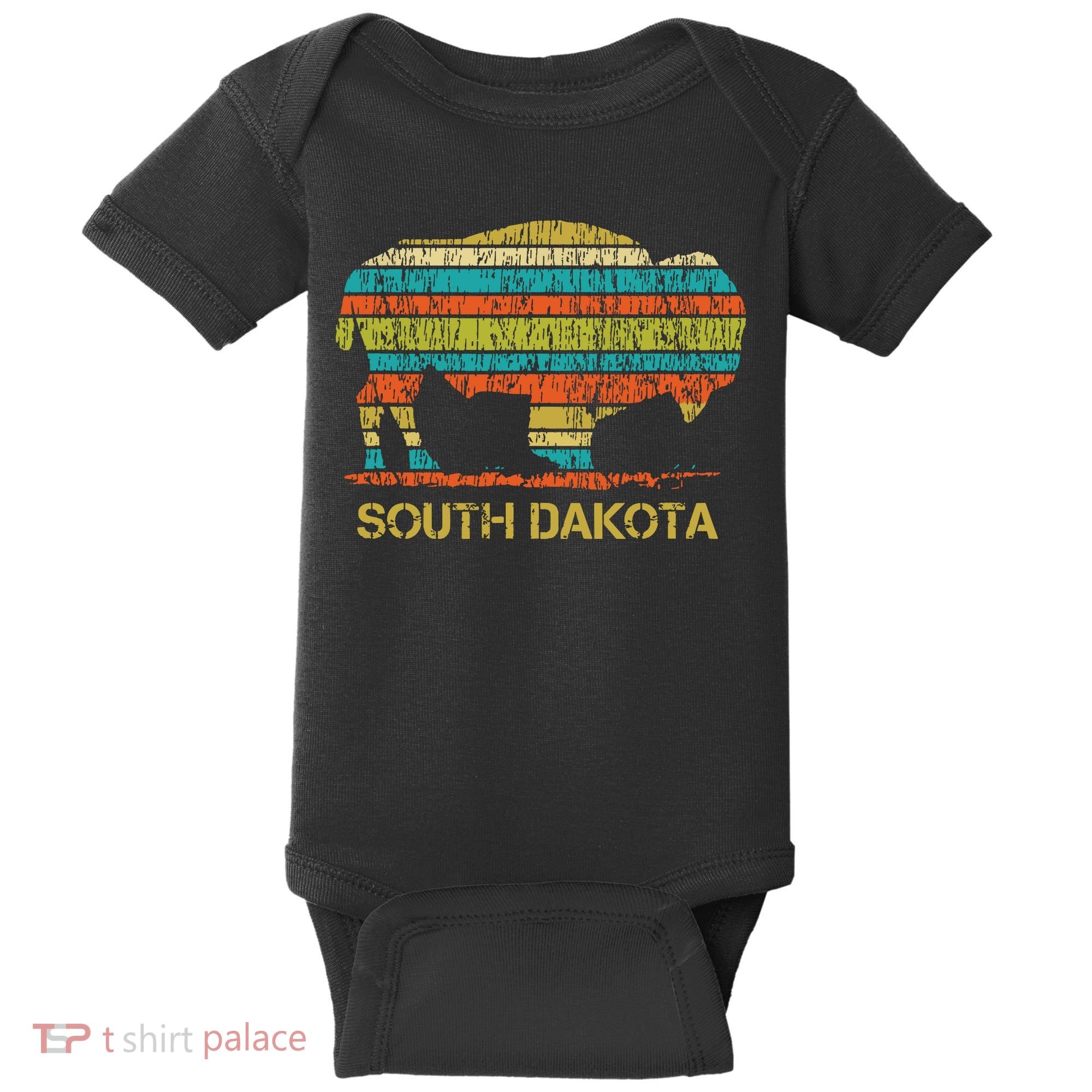 Buffalo For A South Dakota Vacation Baby Bodysuit