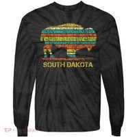 Buffalo For A South Dakota Vacation Tie-Dye Long Sleeve Shirt thumb 0