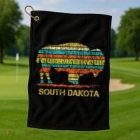 Buffalo For A South Dakota Vacation Golf Towel thumb 1