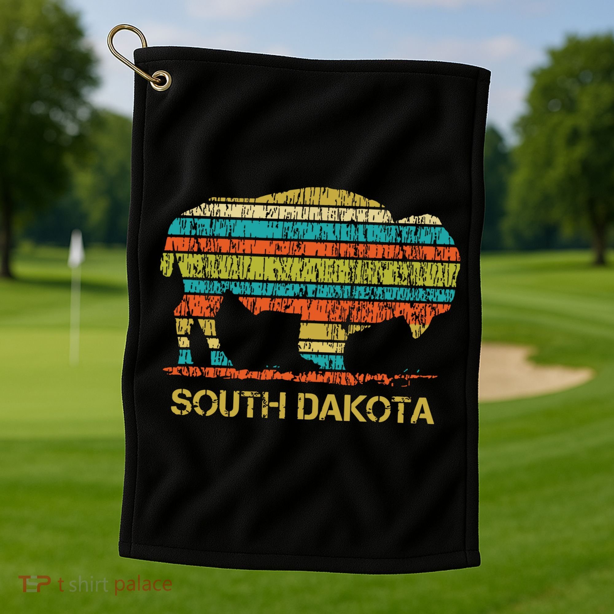 Buffalo For A South Dakota Vacation Golf Towel