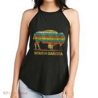 Buffalo For A South Dakota Vacation Women's Perfect Tri Rocker Tank thumb 2