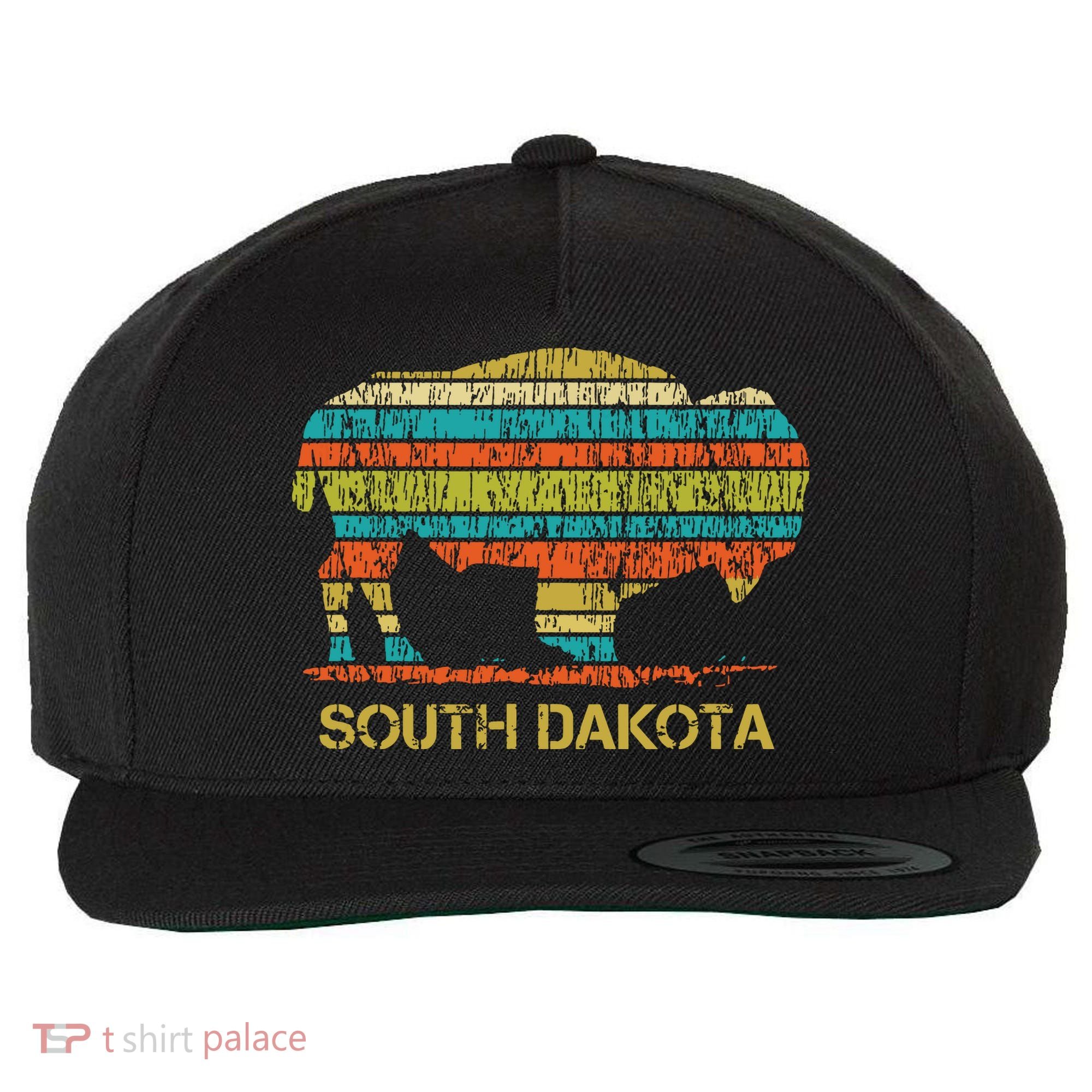 Buffalo For A South Dakota Vacation Wool Snapback Cap