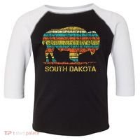 Buffalo For A South Dakota Vacation Toddler Fine Jersey T-Shirt thumb 0