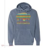 Buffalo For A South Dakota Vacation Comfort Colors Garment-Dyed Hooded Sweatshirt thumb 0