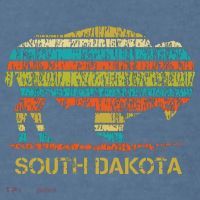 Buffalo For A South Dakota Vacation Comfort Colors Garment-Dyed Hooded Sweatshirt thumb 2
